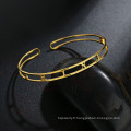 Shangjie OEM Joyas Fashion Bijoux plaqué or personnalisé Bracelets en acier inoxydable personnalisés Bracelets de lettre personnalisée